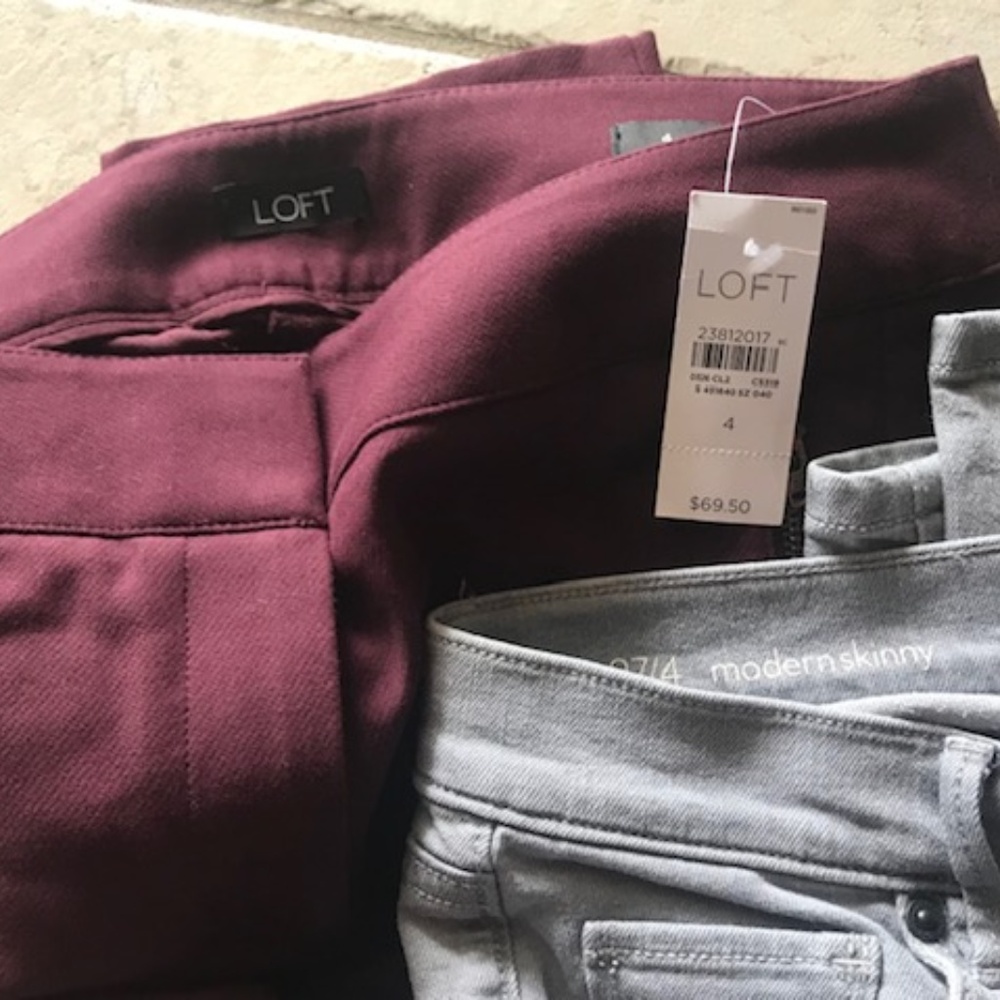 2 Pairs Loft Pants Size 4